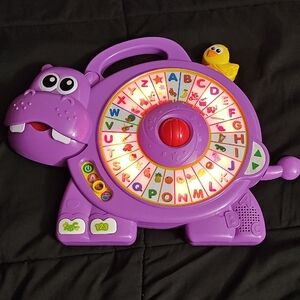 Purple Hippo Alphabet Learning Toy